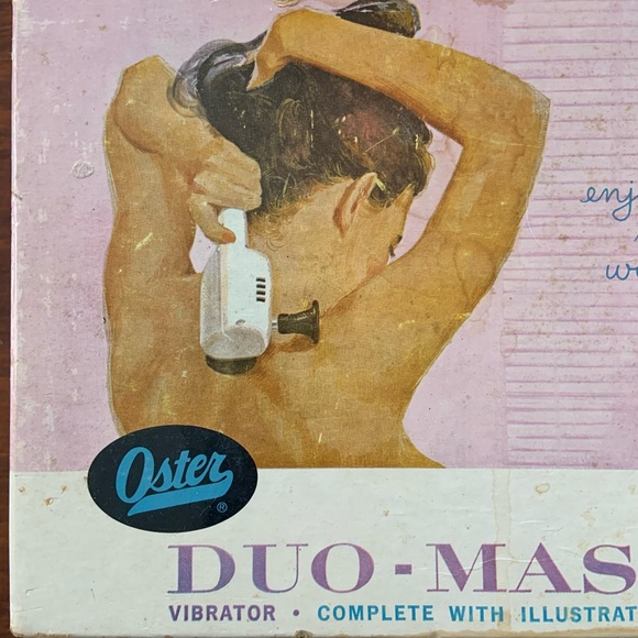 Vintage duo massager vibrator in original box w instructions and attachments! - Picture 2 of 8